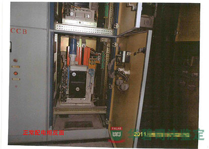 正常配电柜反面