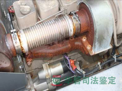 涡轮表面锈迹严重