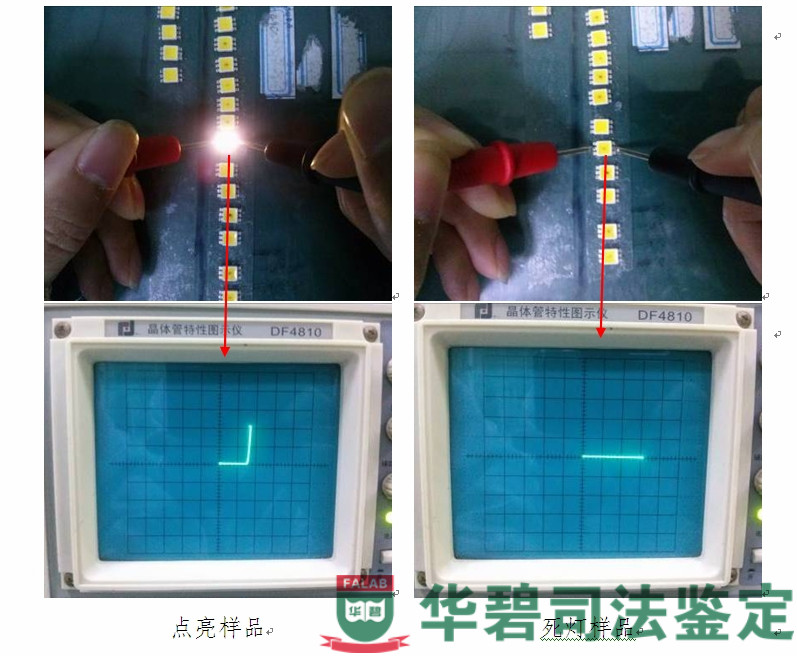 图3：电学测试代表性图片